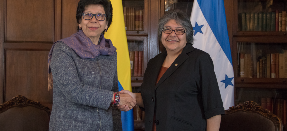 Nueva Embajadora de Honduras en Colombia, María Antonia Navarro, presentó copia de cartas credenciales ante la Viceministra de Relaciones Exteriores