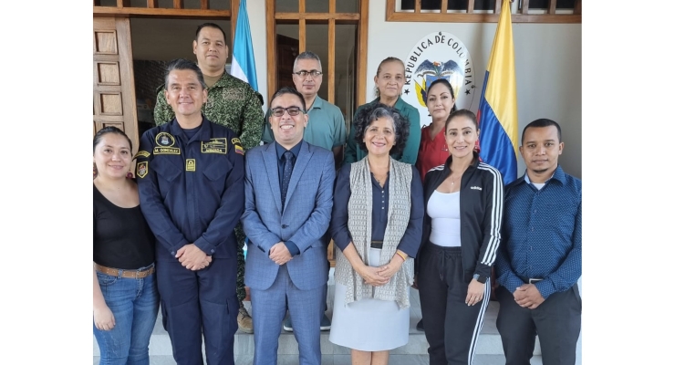 Embajadora de Colombia en Honduras y su equipo de trabajo agradecieron la gestión realizada por el Encargado de Funciones Consulares