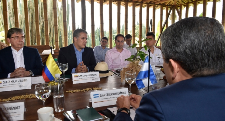 Presidente Iván Duque destacó visita de su homólogo de Honduras al eje cafetero