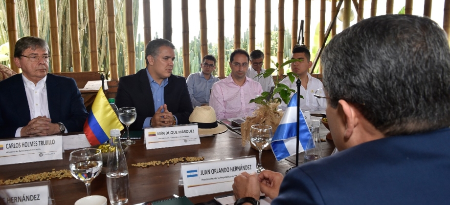 Presidente Iván Duque destacó visita de su homólogo de Honduras al eje cafetero