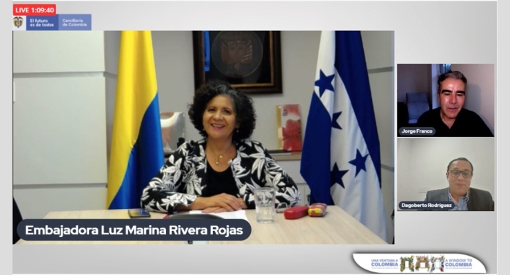 La Embajada de Colombia en Honduras realizó el evento virtual “El rol de la literatura en la interpretación de la realidad – una conversación con Jorge Franco”
